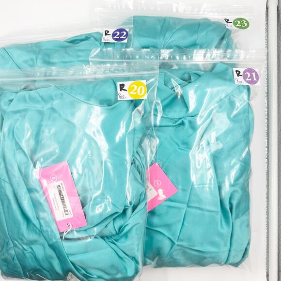 Amanda Uprichard Shaena Silk Halter Side Slit Cocktail Dress Moana Aqua Blue S - Picture 4 of 4